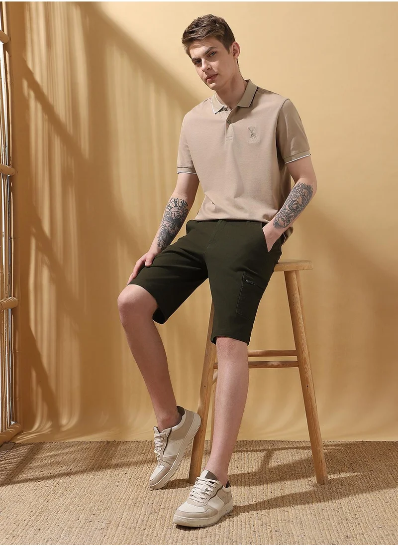 دينيس لينغو Cargo shorts with concealed zipeed pocket