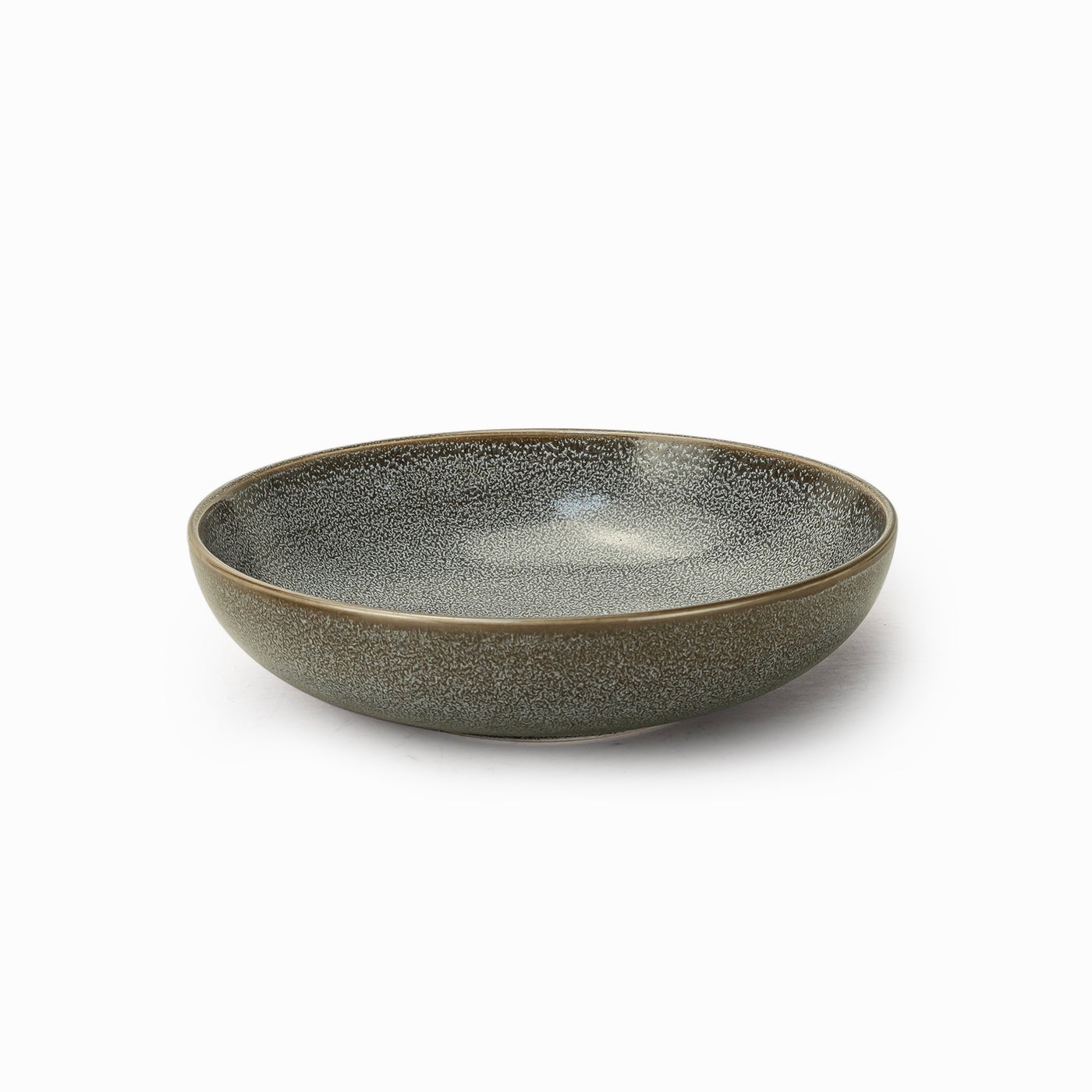 Cuisine Art Stoneware Serving Bowl, 23 cm Olive Green | Premium Durable Ceramic Bowl with Stone Finish for Salads, Pasta, Rice, Fruits & Snacks | Microwave, Dishwasher & Freezer Safe Dinnerware Bowl