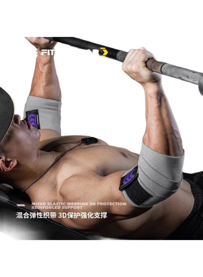 FITTERGEAR رباط كوع للياقة البدنية للرجال، ضمادة مرنة للمفاصل، تدريب قوة ضغط البنش، معدات حماية احترافية مربوطة - Image 3