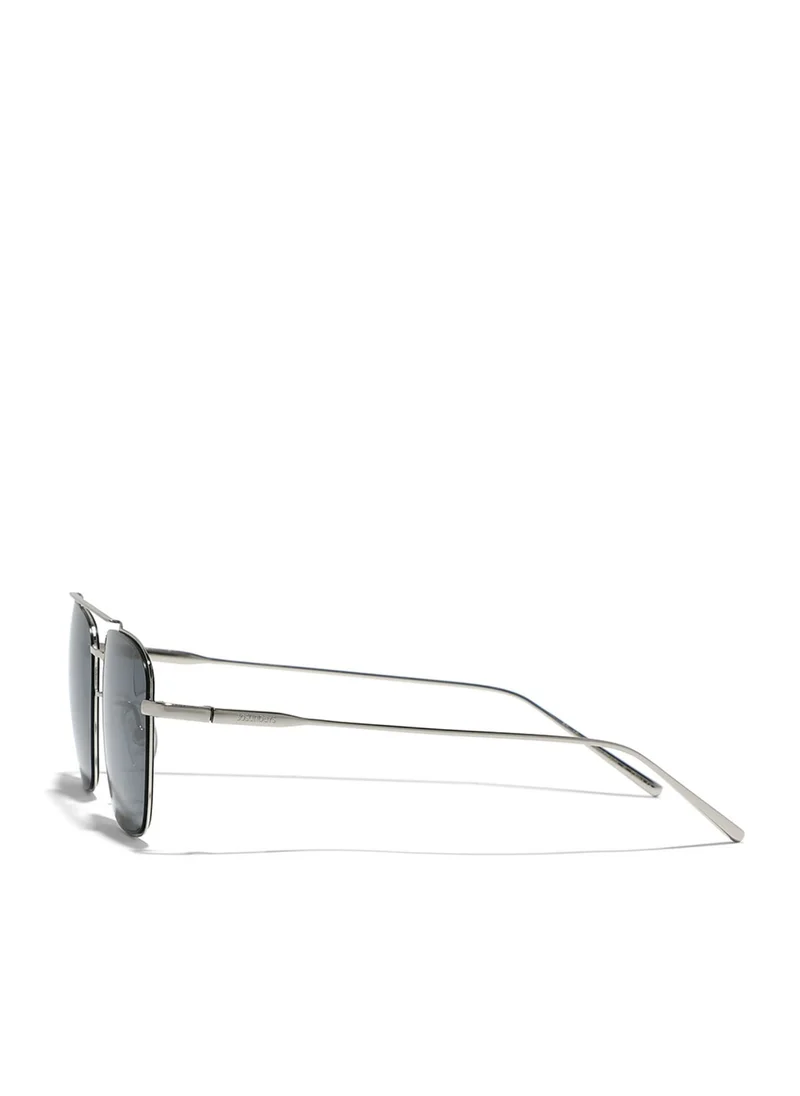 30 سندايز VALIANT Men Gray Sunglasses - Frame Material: Metal - Lens Color: Gray- Frame Color: Silver - Full Rim