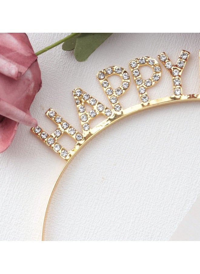 Happy Birthday Headband Metal Rhinestone Tiara Headpiece Birthday Crowns Accessories For Women Girls Princess Crown Party Decoration Supplies (Gold) - pzsku/Z620437A28053AB22ACBFZ/45/_/1718614252/9f8091d6-5202-46b0-a66b-1cfaf4b2652a