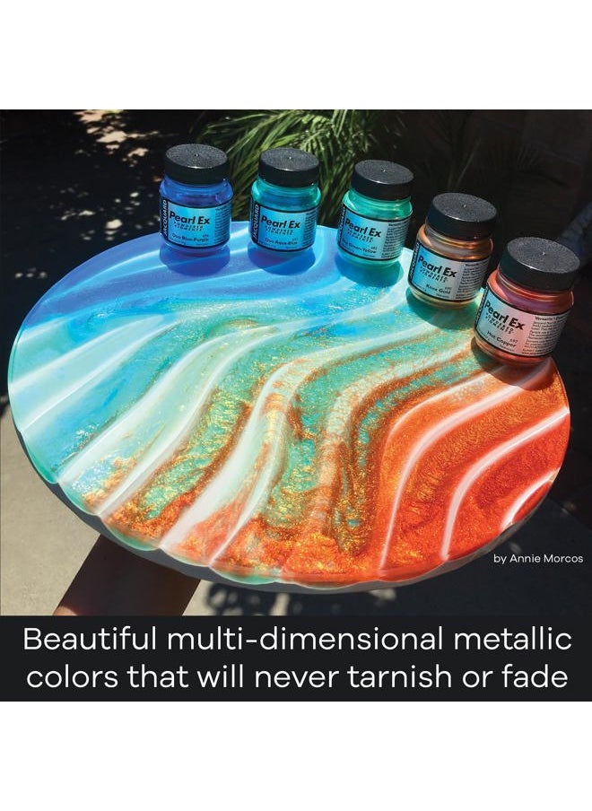 Jacquard Pearl Ex Pigment Powder 3 Grams Antique Copper - Loose Mica Powder for Epoxy Resin, Watercolors, Calligraphy Ink & Clay - Epoxy Pigment Powder - Epoxy Resin Color  - Image 3