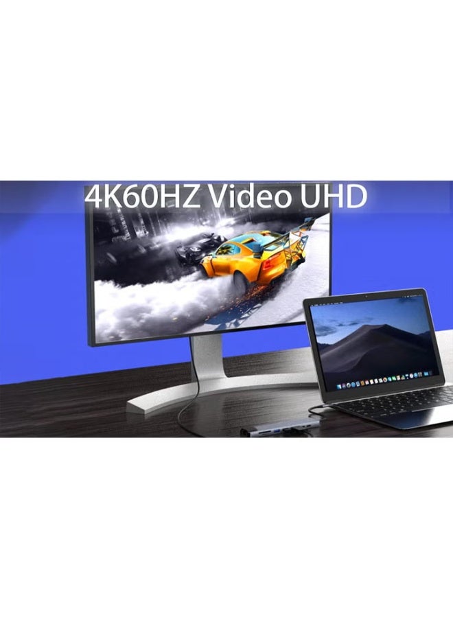 موزع USB 3.0 بأربعة منافذ، محول متعدد المنافذ فائق النحافة، موزع بيانات 8 في 1 بمنفذ USB-A [لا يدعم الشحن]، وصلة USB متعددة لأجهزة الكمبيوتر المحمولة وأجهزة الكمبيوتر المكتبية وأجهزة PS5 والماوس ولوحات المفاتيح ومحركات الأقراص المحمولة والطابعات. - Image 3
