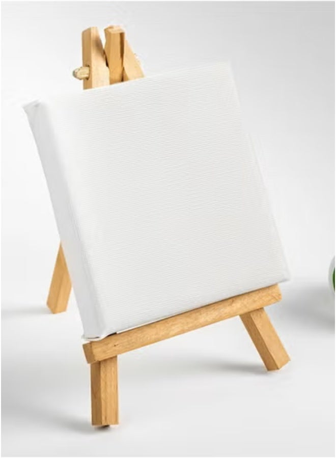 Artistic Canvas 30*30cm, For Acrylic And Oil Paints With Wooden Stand - 3 pcs - Image 1