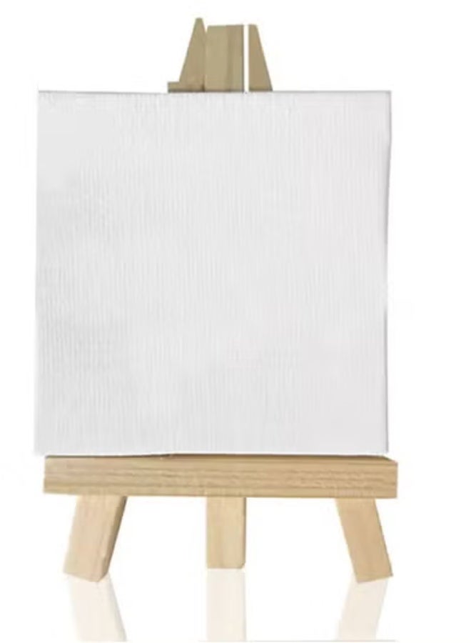 Artistic Canvas 30*30cm, For Acrylic And Oil Paints With Wooden Stand - 3 pcs - Image 2