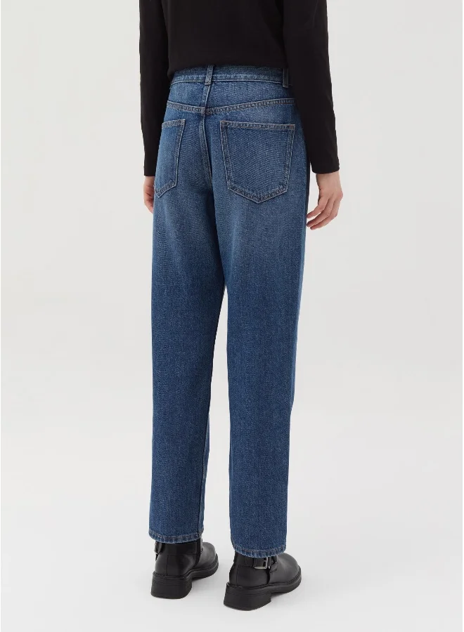 او في اس Five-pocket,straight-fit jeans