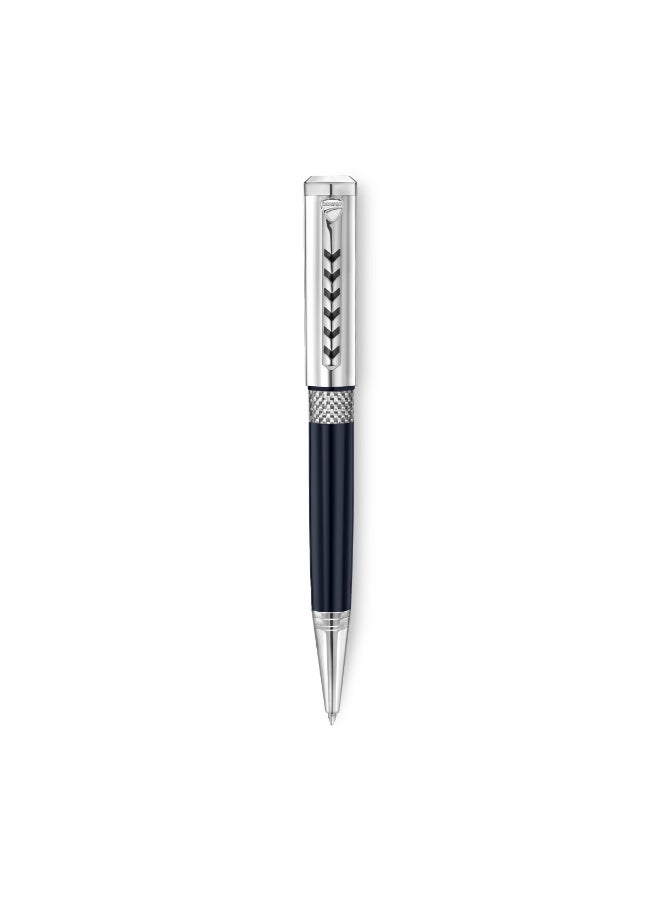 Ducati Stile Blue and Silver Pen with Silver Trims - Image 1