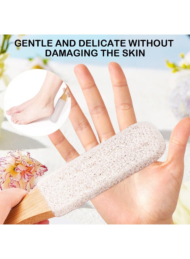 2PCS Pumice Stone for Feet White Pumice Stone Double Sided Foot Pumice Feet Hard Skin Remover Foot Files Scrubber Foot Grater Applicable to Foot Cracked Heels Dead Skin or Hard Skin - Image 4