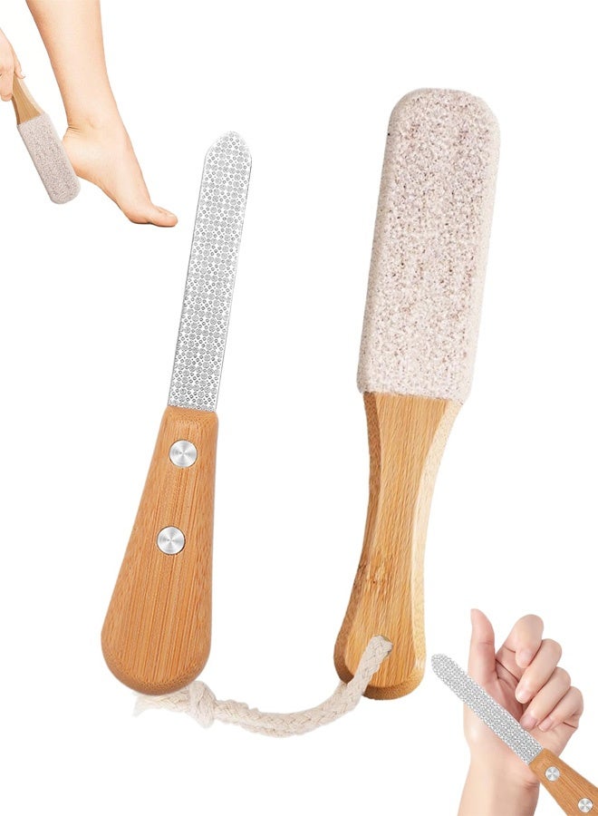 2PCS Pumice Stone for Feet White Pumice Stone Double Sided Foot Pumice Feet Hard Skin Remover Foot Files Scrubber Foot Grater Applicable to Foot Cracked Heels Dead Skin or Hard Skin - Image 1