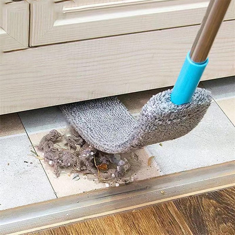 SILLY SAUTE Silly Saute Cleaning Under Appliances Long Handle Mop Flexible 31 to 60 inches Washable and Retractable Gap Duster Brush Feather Duster for Sofa Bed Furniture with 1 Cloth - Image 4