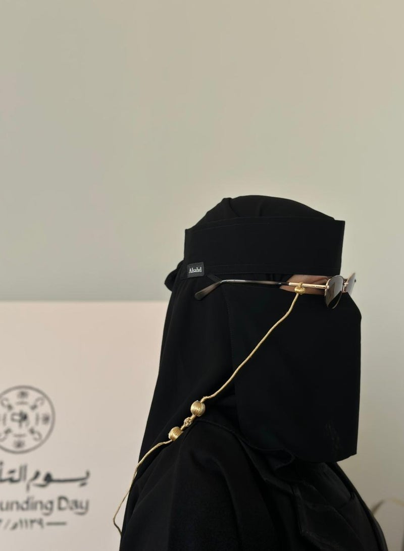 Heritage style eyewear necklace made of Saudi Bisht buttons - Image 2