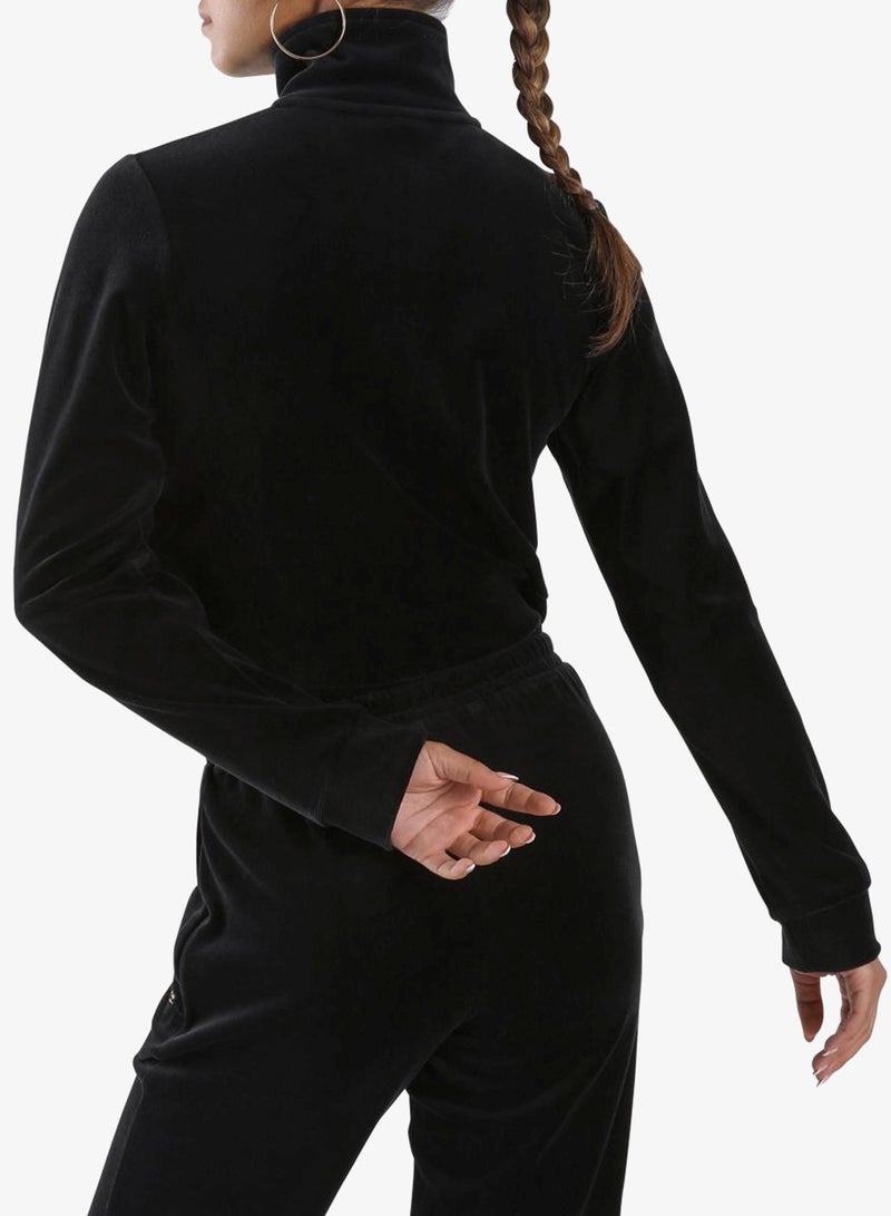 ريبوك بلوزة رياضية مخملية قصيرة مرتفعة - Image 2