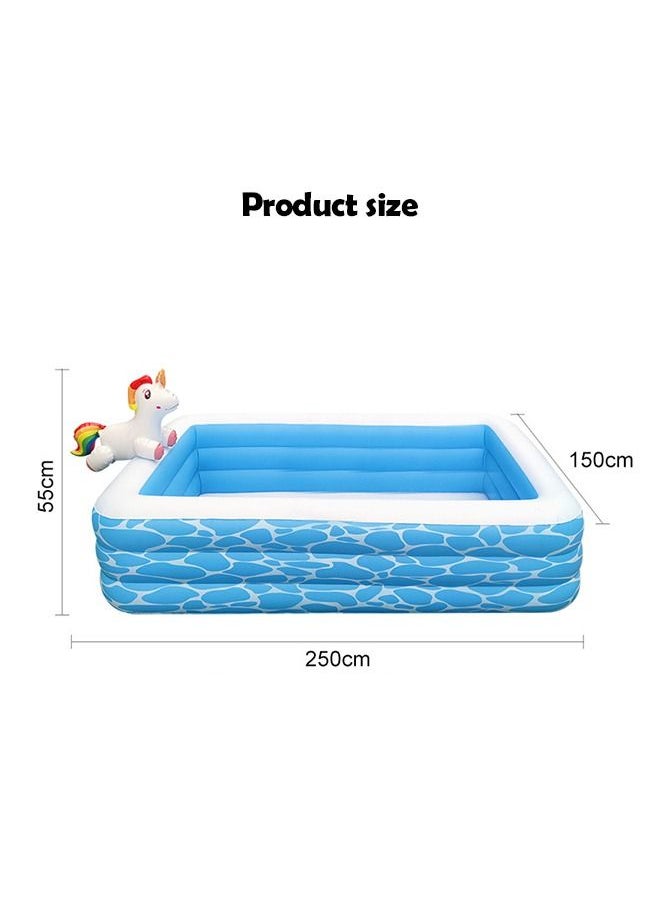 XIANGYU Inflatable Swimming Play Float Pool Outdoor Kids Water Toys Pools Water Slide Unicorn  - Image 2