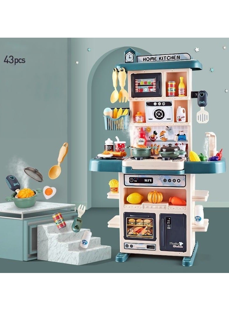 ألعاب المطبخ، أدوات المطبخ المحاكاة، مجموعة الطبخ للأطفال من سن 3 إلى 6 سنوات، البنات والأولاد - Image 1