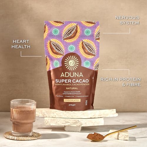 Aduna Super-Cacao Powder | 100% Natural Ghanaian Cacao for Heart Health & Energy Support | Natural Vegan Source of Magnesium, Flavanols & Iron | Superfood for Hot Chocolate, Smoothies, & Baking | 275g - Image 4