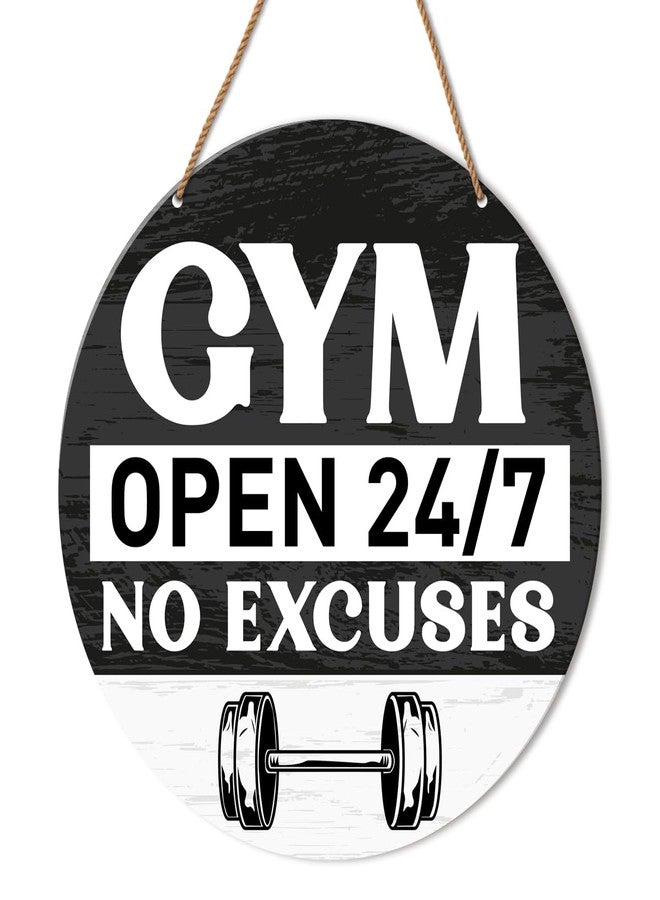 HSNBT Gym Signs Wall Decor, Home Gym Motivational Wall Decor Gym Hanging Signs Decorations for Fitness Workout Room Gift for Woman Man Gym Enthusiast - Image 1