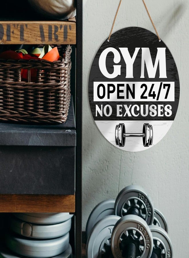 HSNBT Gym Signs Wall Decor, Home Gym Motivational Wall Decor Gym Hanging Signs Decorations for Fitness Workout Room Gift for Woman Man Gym Enthusiast - Image 4