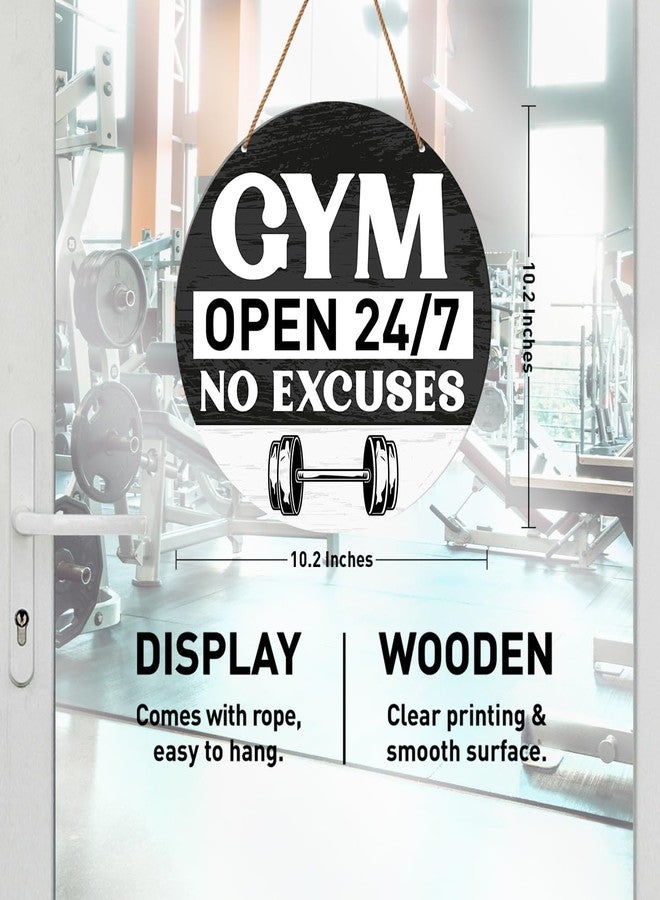HSNBT Gym Signs Wall Decor, Home Gym Motivational Wall Decor Gym Hanging Signs Decorations for Fitness Workout Room Gift for Woman Man Gym Enthusiast - Image 2