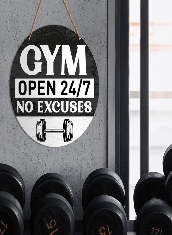 HSNBT Gym Signs Wall Decor, Home Gym Motivational Wall Decor Gym Hanging Signs Decorations for Fitness Workout Room Gift for Woman Man Gym Enthusiast - Image 3