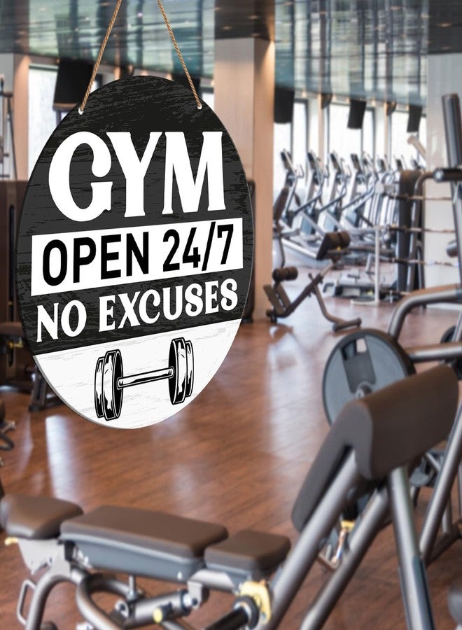 HSNBT Gym Signs Wall Decor, Home Gym Motivational Wall Decor Gym Hanging Signs Decorations for Fitness Workout Room Gift for Woman Man Gym Enthusiast - Image 5