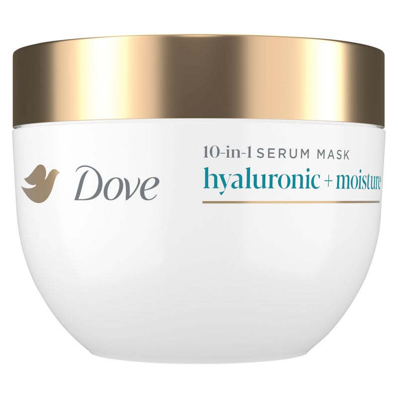 Dove Hair Hyaluronic Moisture for Dry Hair 10-in-1 Hydrating Hair Mask with Bio-Protein Care Technology and Hyaluronic Serum 9.2 Fl Oz - Image 1