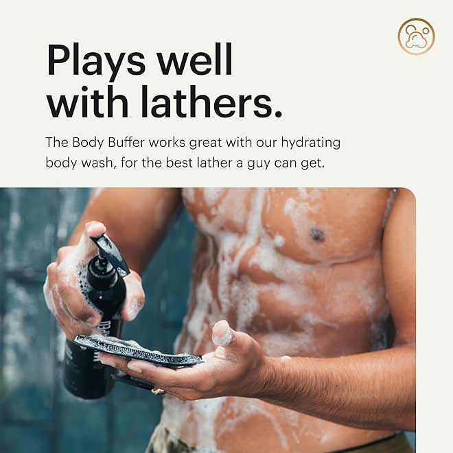 MANSCAPED® The Body Buffer Premium Silicone Scrubber for Nourishing, Cleaning & Exfoliating Your Skin - Lather Boosting Bristles with Ergonomic No-Slip Handle, Long-Lasting & Easy to Clean (1-Pack) - Image 4