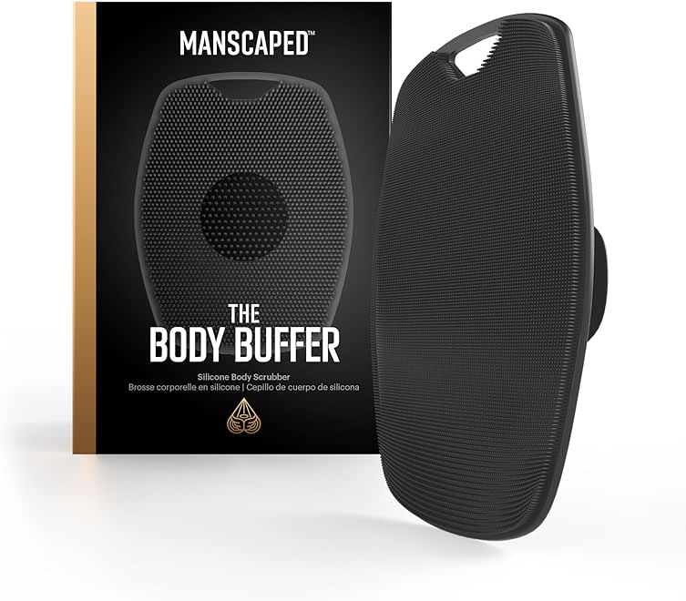 MANSCAPED® The Body Buffer Premium Silicone Scrubber for Nourishing, Cleaning & Exfoliating Your Skin - Lather Boosting Bristles with Ergonomic No-Slip Handle, Long-Lasting & Easy to Clean (1-Pack) - Image 1