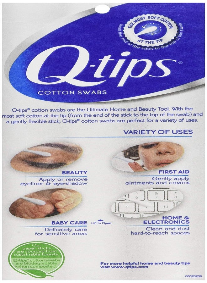 Q-tips Q Tips Cotton Swab Size 625ct Q Tips Cotton Swab 625ct - Image 2