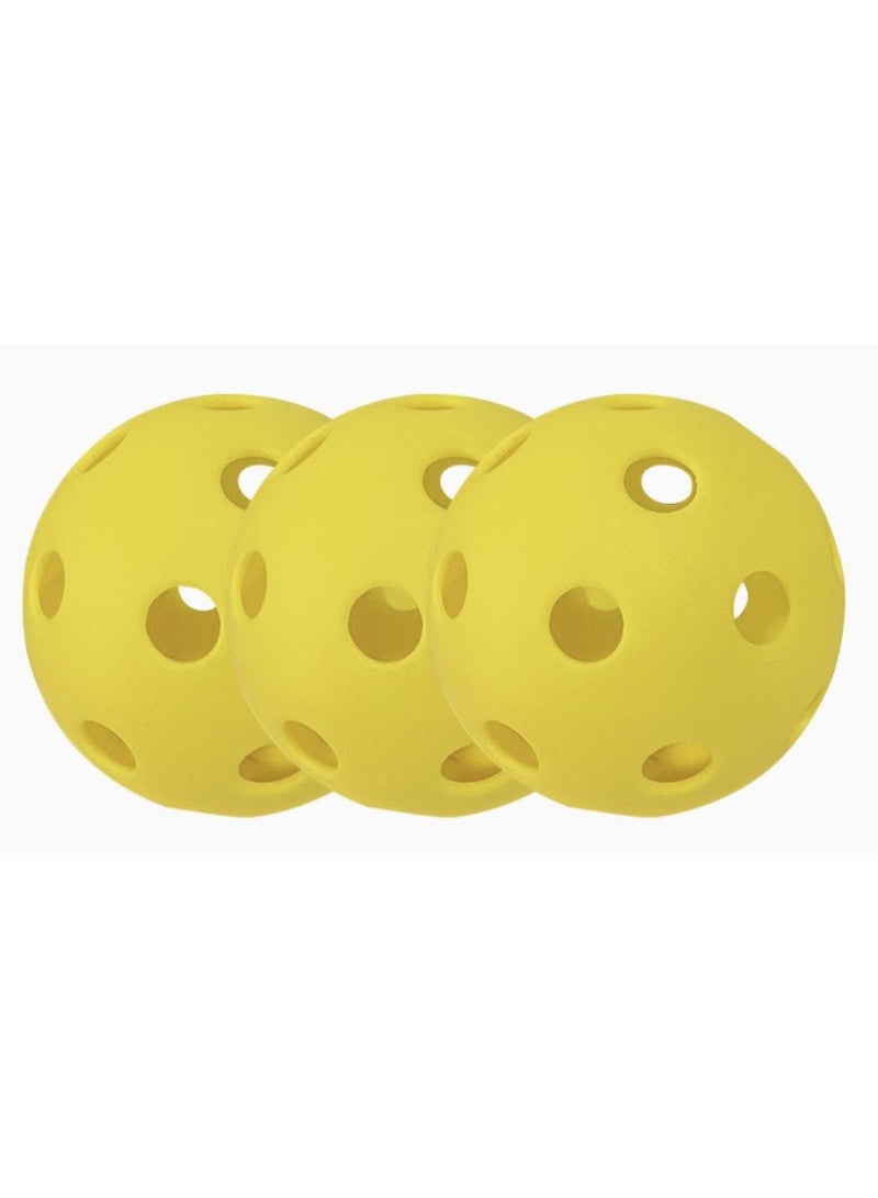 diu toyz Premium Pickleball Balls Outdoor 40 Holes (Set of 3) - Image 2