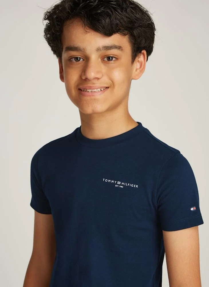 تومي هيلفيغر Kids Mini Croped Logo T-Shirt