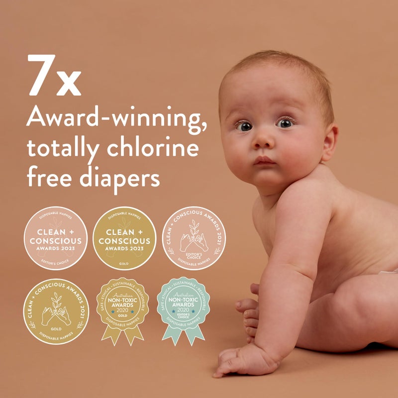 Joonya Baby Diapers, Size 2 S (7-13 lb) - 1 Bag of 30 - Non Toxic, Eco-Friendly, High Absorbency, Overnight Use, Ultra Slim & Soft - Made in Denmark - Image 5