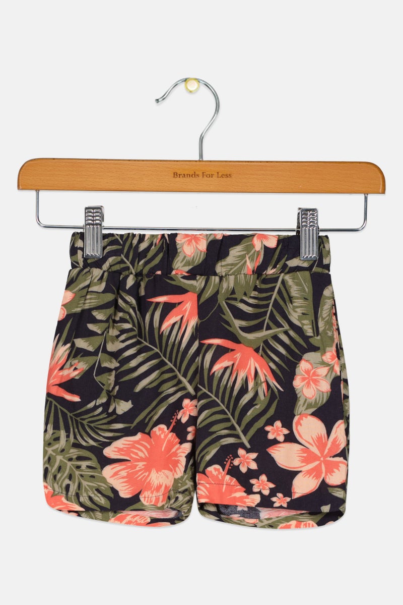 NAME IT Toddlers Boy Floral Print Shorts, Multicolor - Image 1