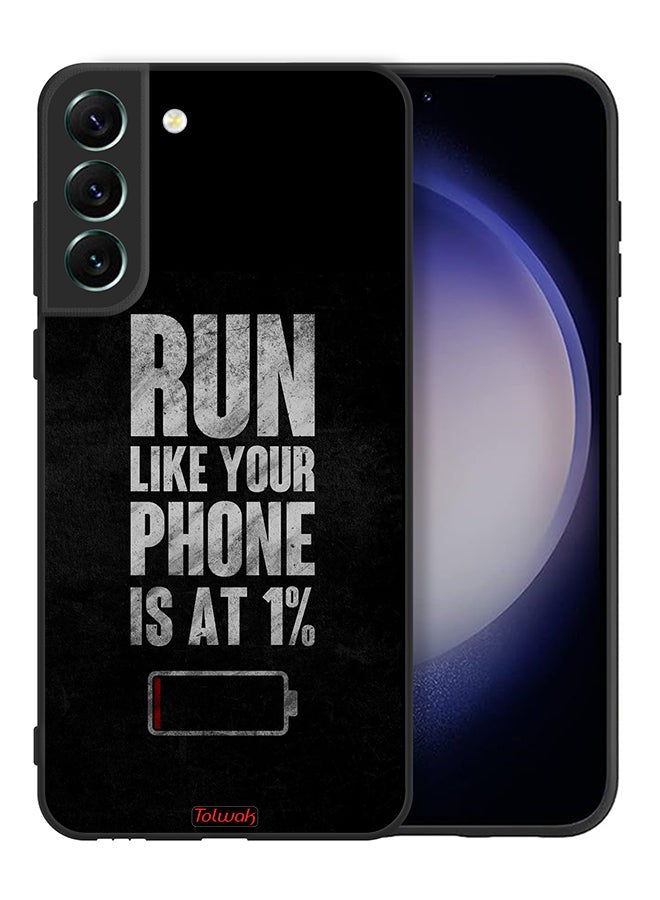 Tolwak Samsung Galaxy S21 5G Protective Case Cover Run Like Your Phone Is At 1 Percent - Image 2