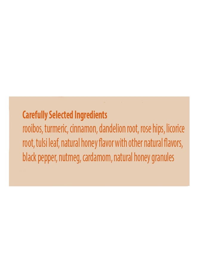 Bigelow Tea, Golden Turmeric Honey Herbal Tea Plus Adaptogens (Caffeine Free), 18 Count - Image 3