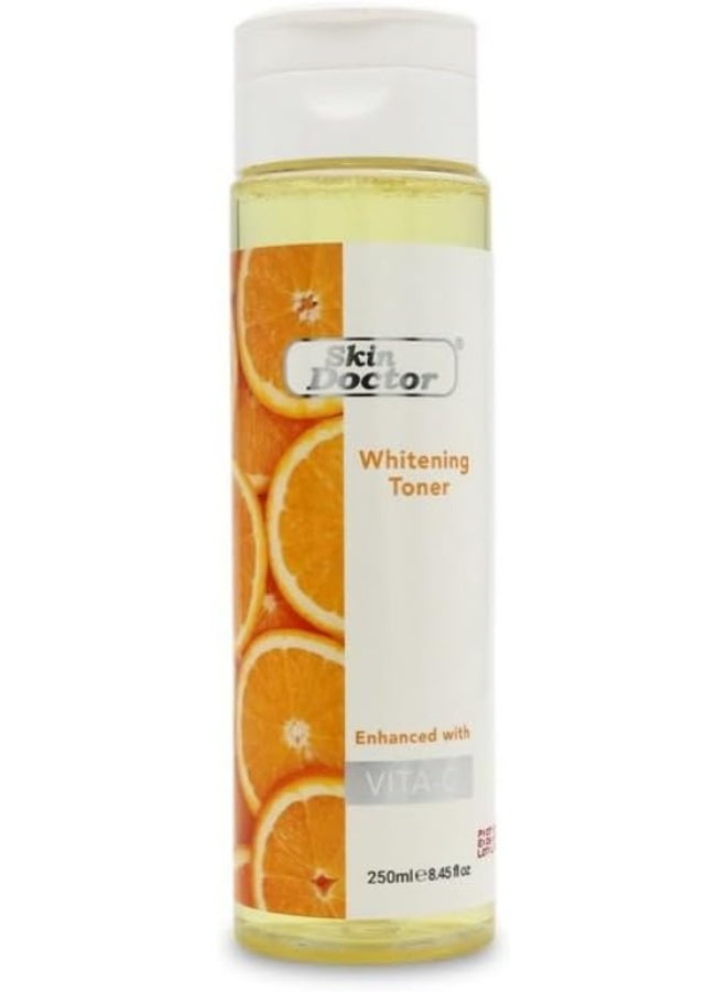 Skin Doctor Whitening Toner with Vitamin C 250ml – Brightening, Anti-Aging & Hydrating Skin Care for All Skin Types | Gentle Daily Use - Image 1
