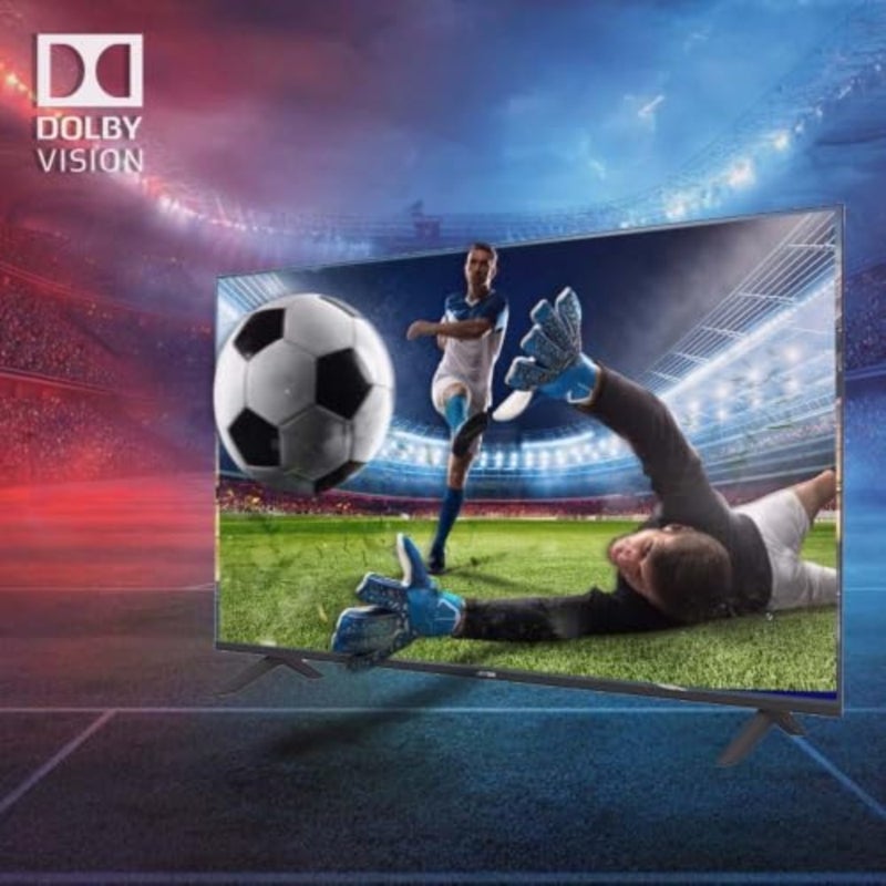Living room QLED TV, 55-inch 4K UHD display with slim black design, built-in WiFi and Dolby Audio for immersive smart entertainment experience - Image 5