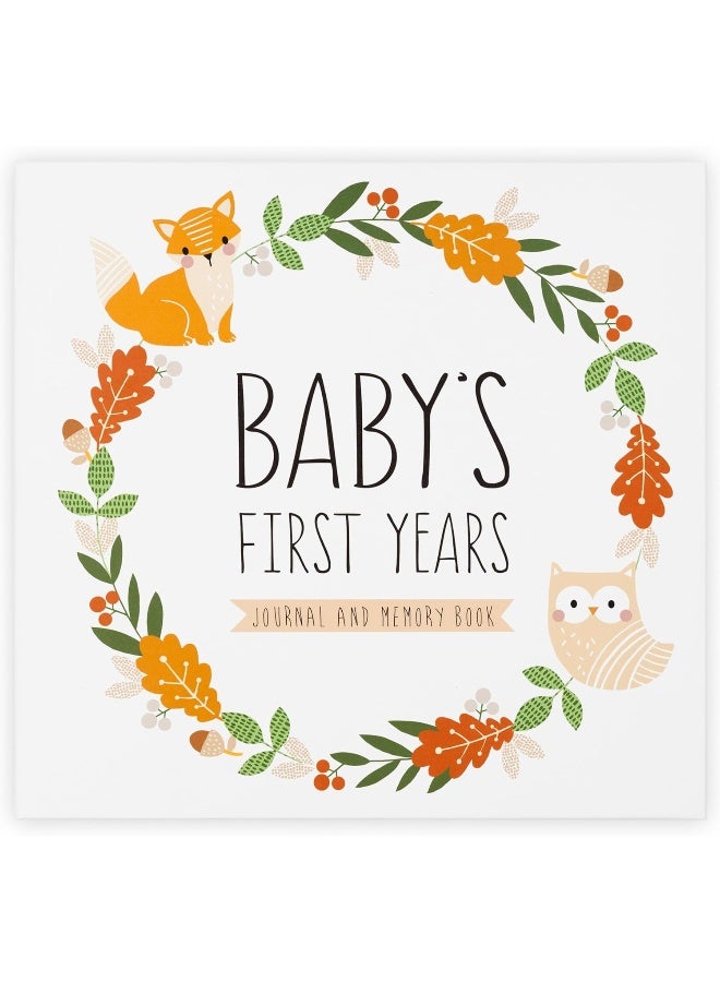 Pondering Pine Keepsake Baby Memory Book for Baby Boy or Girl â€“ Timeless Gender Neutral Baby Journal Scrapbook Photo Album for First 5 Years â€“ Milestone Book to Record Every Event from Birth to Age 5 - Image 1