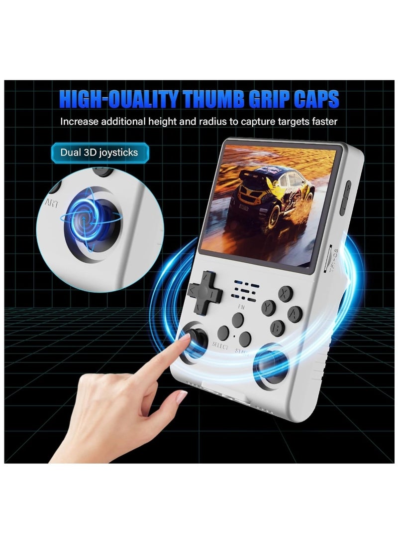 Handheld Retro R40S Pro Game Console Linux System With 256G TF Card, 30000+ Games, Retro Video Game Console3.5 inch IPS Full-View HD Screen White  - Image 5