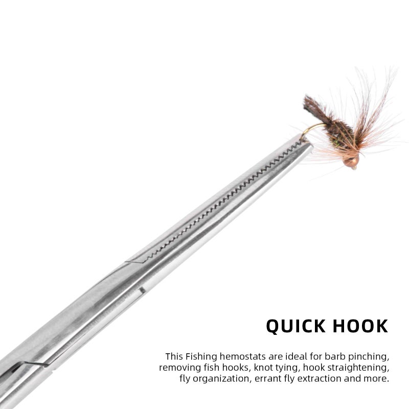 SF Fly Fishing Tools Kit Fishing Knot Tool and Line Clipper, Zinger Retractor, Hook Remover Forceps - Image 4