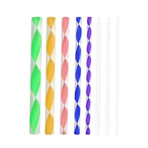 Pxiryanlow 8 Pcs Colorful Acrylic Dowel Rods Cylinder Rods Clear Round Sticks Assorted Size Rods Mandala Dotting Tools for Painting Pottery Clay Ceramics and Pottery - Image 1