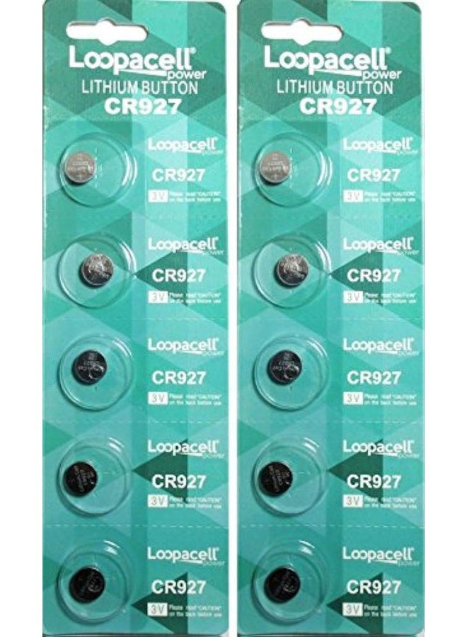 Loopacell CR927 Lithium 3V Battery, 5 Count (Pack of 2)