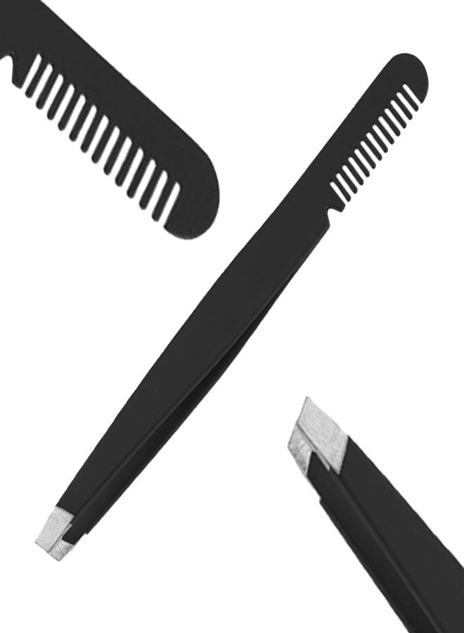 TEMPERIA (1pc) Eyebrow Tweezer for Hair Removal - Plucker for Eyebrows, Ingrown Hair & Facial Hair - Eye Brow Shaper Forceps for Women & Men - Eyebrow Grooming Tools (MN02) (HS347) - Image 1