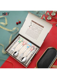 Generic HDST Chinese Style Gift Set Beijing Opera Facial Makeup Tableware Creative Practical Opening Activities Hand Gift Small Gift-Specifications:Three-piece Group-Wen Tao  - Image 2