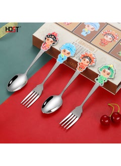 Generic HDST Chinese Style Gift Set Beijing Opera Facial Makeup Tableware Creative Practical Opening Activities Hand Gift Small Gift-Specifications:Three-piece Group-Wen Tao  - Image 5