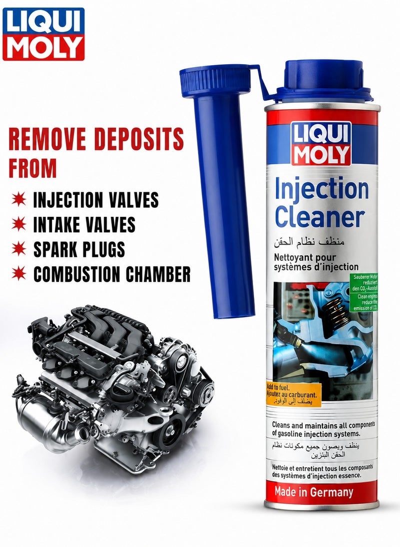 LIQUI MOLY 3 PCS Injection Cleaner 300ml Petrol Fuel System Additive, Gasoline Injector Cleaner for Injection System, Intake Valves, Spark Plugs & Combustion Chamber, Engine Fuel System Care, LIQUI MOLY (Germany) - Image 5