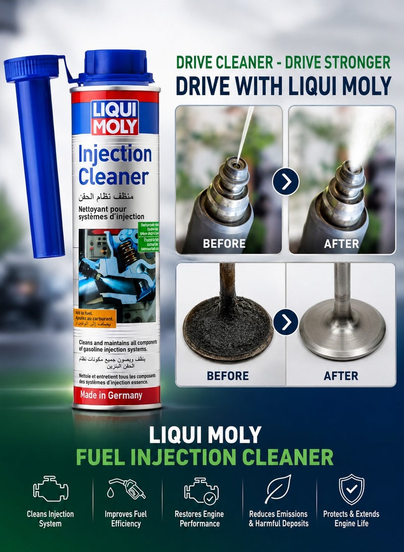 LIQUI MOLY 3 PCS Injection Cleaner 300ml Petrol Fuel System Additive, Gasoline Injector Cleaner for Injection System, Intake Valves, Spark Plugs & Combustion Chamber, Engine Fuel System Care, LIQUI MOLY (Germany) - Image 4