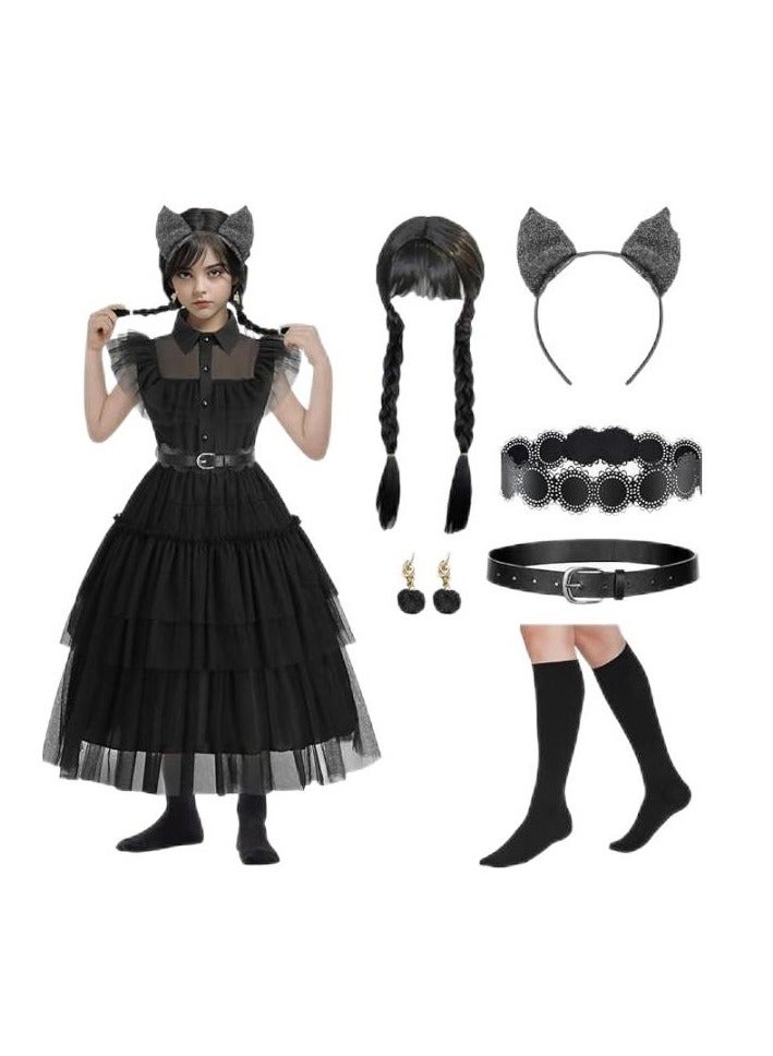 Bluejw Adams Costume Dress Outfits With Accessories Dress Up Set Family Birthday Cosplay Party - Image 1