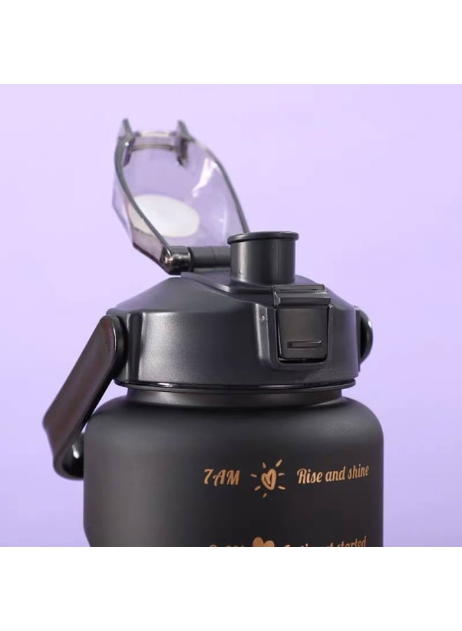 Sports Water Bottle Set with 3 Pieces Different Sizes, 3 Pack (2L + 900ml + 300ml), Leak Proof, BPA Free, Portable Plastic Sports Bottle for Camping, Bike, School - Image 5