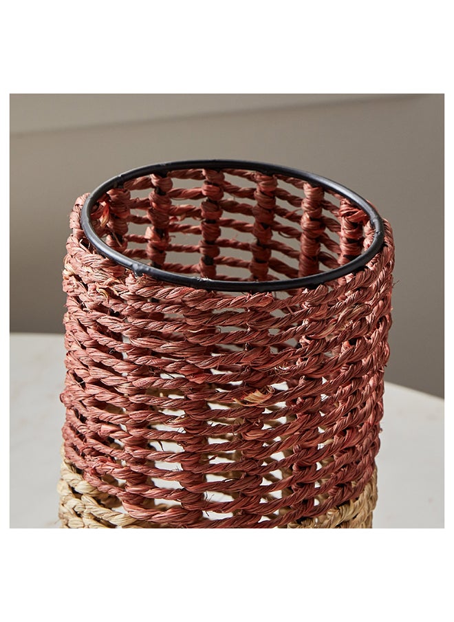 Home Box Splendid Metal Wired Cylindrical Vase 12 x 21 x 12 cm  - Image 4