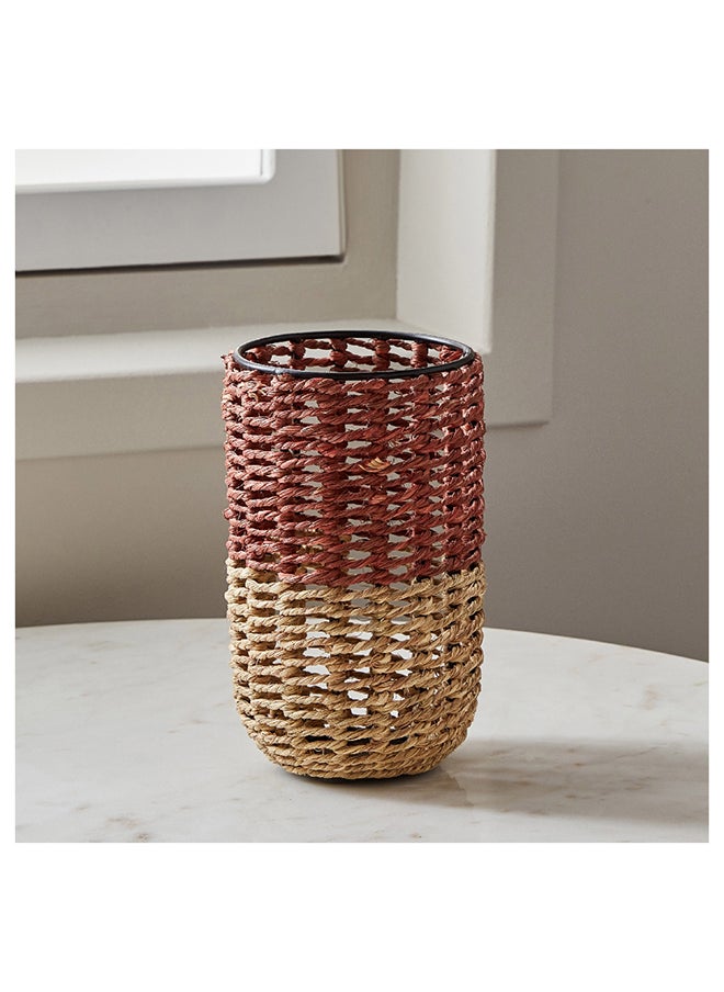 Home Box Splendid Metal Wired Cylindrical Vase 12 x 21 x 12 cm  - Image 2